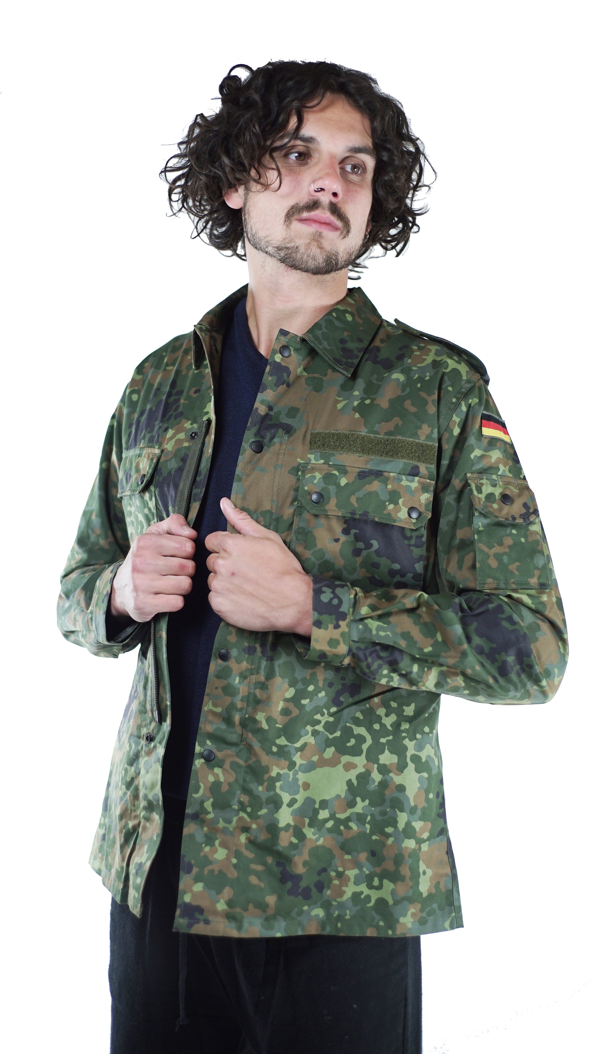 Camo jacket with german flag cheap