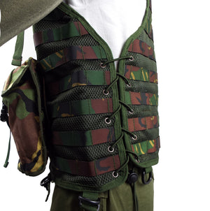 Multi-Pocketed Fishing and Shooting Accessory / Equipment Load Carrying Military Assault Vest - DPM Woodland Camo - Grade 1
