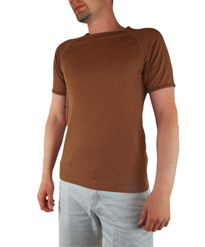 Dutch Army - Short-sleeve T-shirt - Ribbed - Dark Khaki - Grade 1