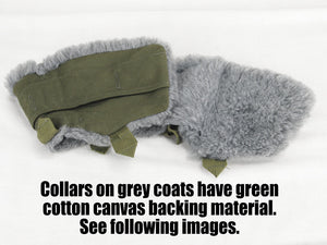 Czech Army cold-weather coat with collar – available in field grey – Unissued