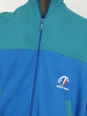 French Army Two-tone Blue Fleece Track Suit - unissued