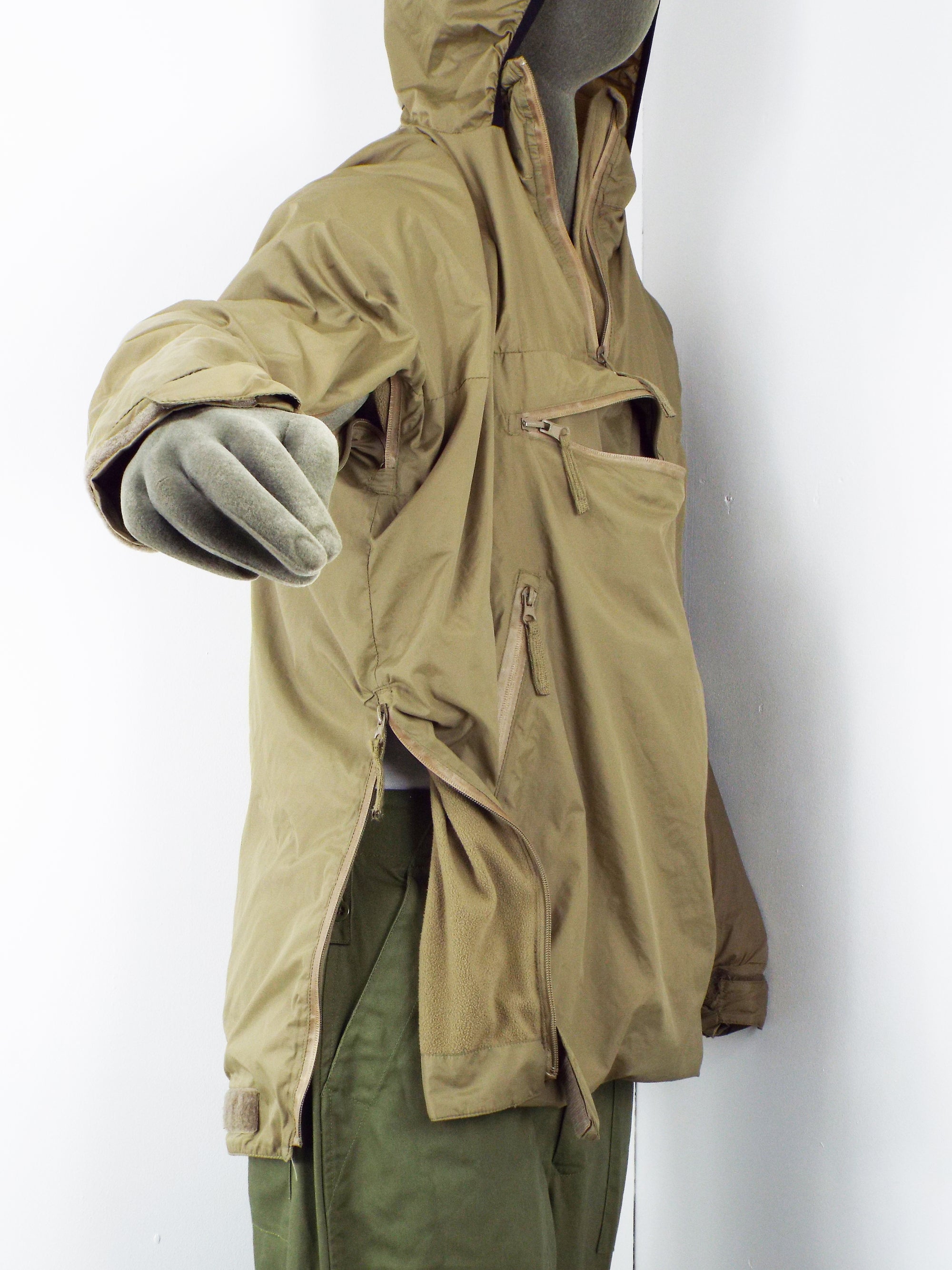 British Lightweight Thermal Smock with hood - light olive green ...