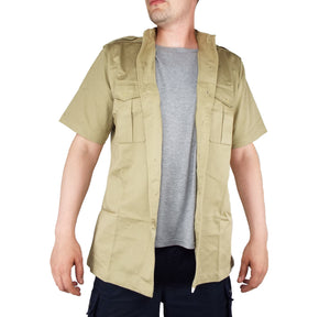 Dutch Army Vintage - Safari Tan - Heavyweight Short-sleeve Shirt - Super Grade