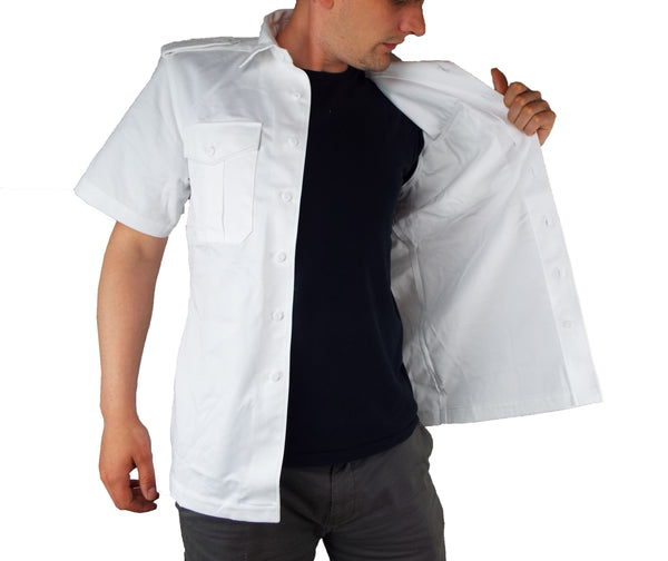 Short sleeve clearance shirt with jacket