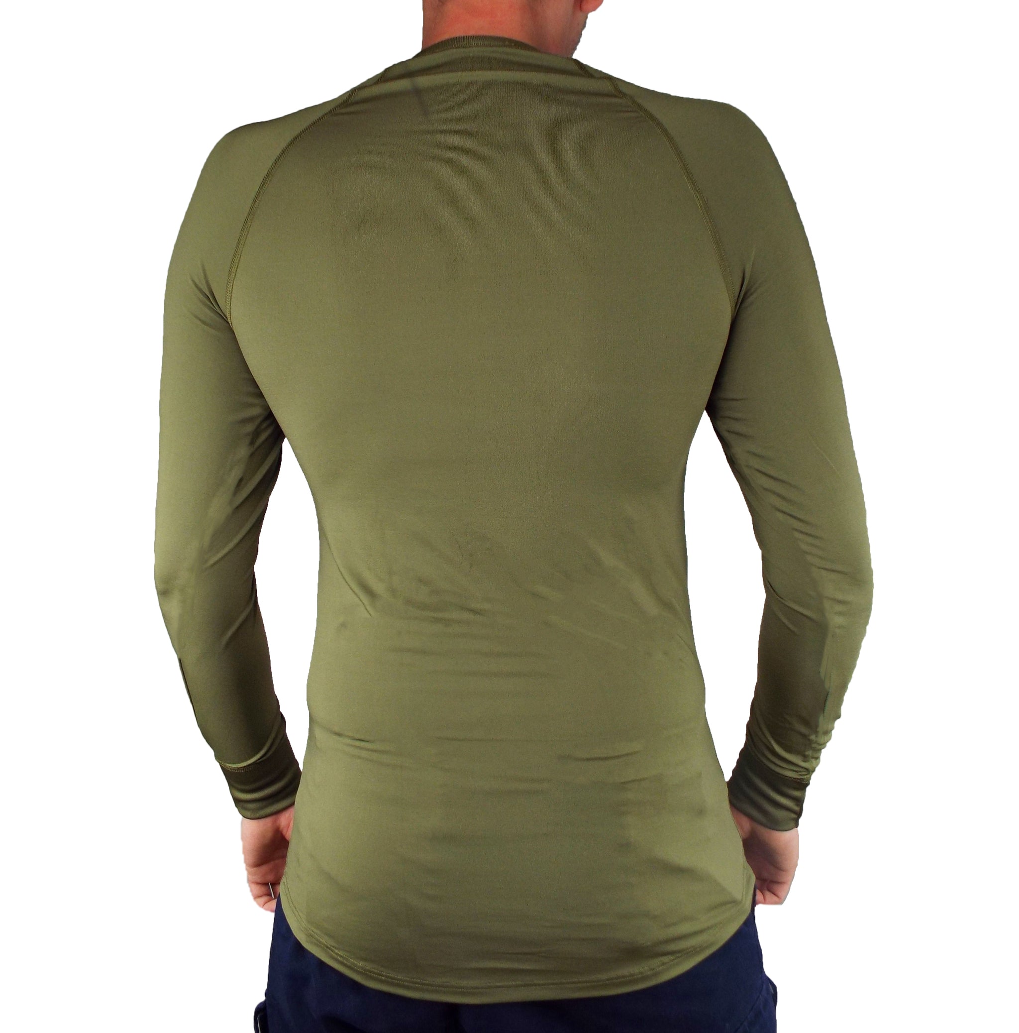 Dutch Army Long Sleeve Base Layer Olive Crew Neck Grade 1