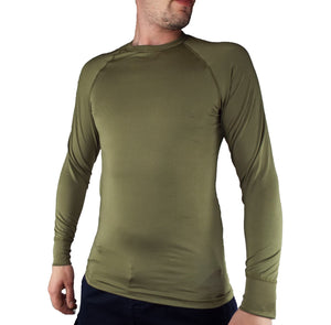 Dutch Army - Long Sleeve Base Layer - Olive - Crew Neck - Grade 1