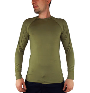 Dutch Army - Long Sleeve Base Layer - Olive - Crew Neck - Grade 1
