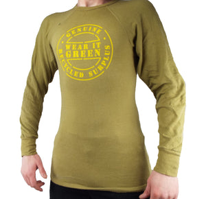 Wear It Green - Long-sleeve Thermal Crew-neck Top - Mustard - Grade 1