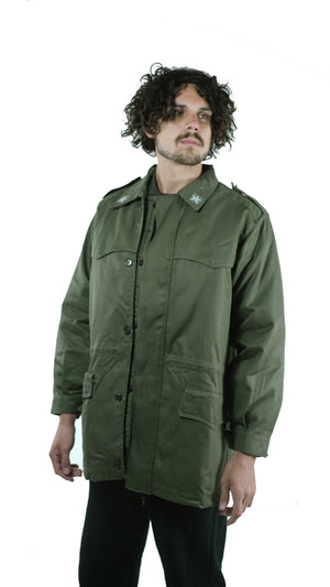 Italian Army Green Coat – Field Parka – unissued