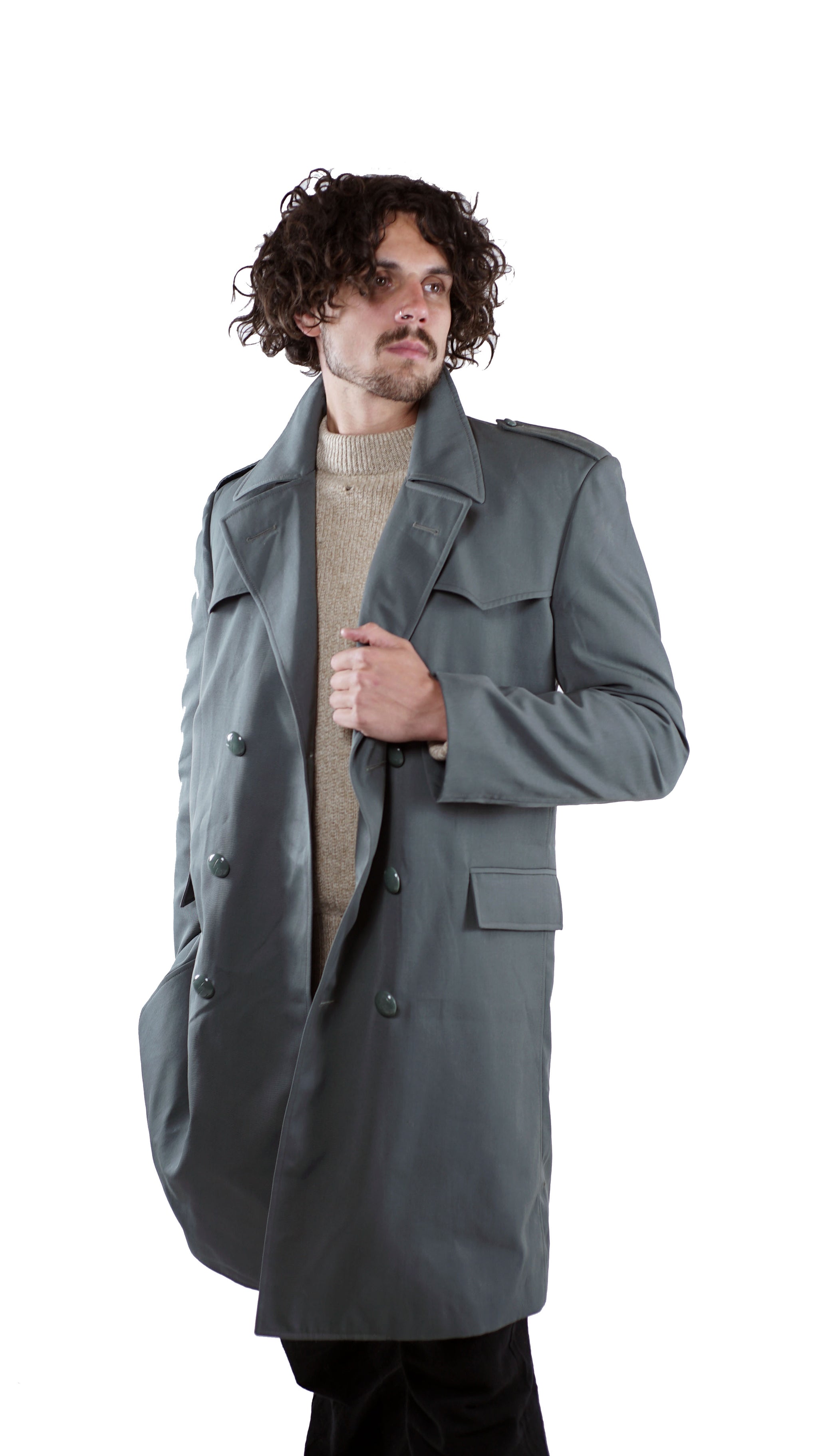 Italian Field Grey Military Trench Coat including liner - Unissued - Forces  Uniform and Kit