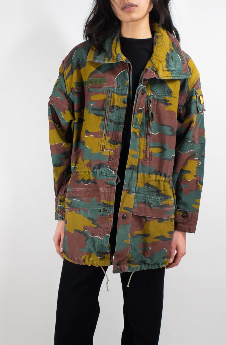 Army camo windbreaker best sale