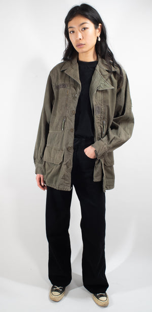 French Olive Green F1 Jackets - Vintage 1950's product