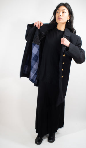 German Navy Pea Coat – Gabardine (Ladies) - buttonsup  opposite way to men's shown