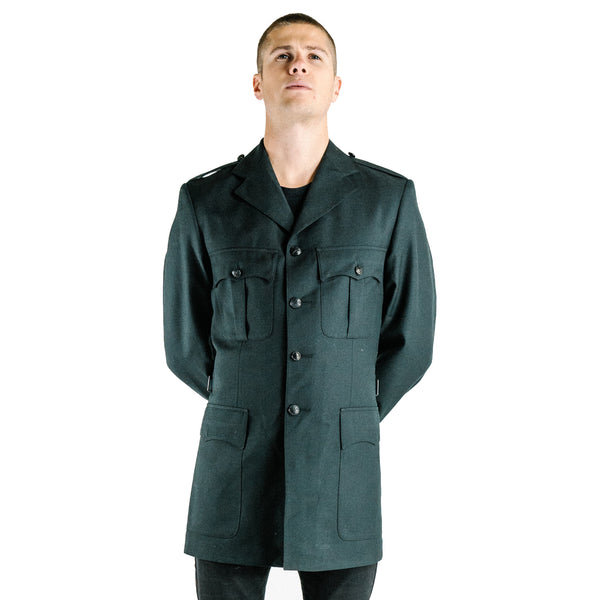 Saco Uniforms vintage military coat jacket uniform green sold lined insulated