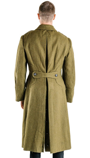 Khaki Military Vintage Wool Greatcoat – DISTRESSED RANGE