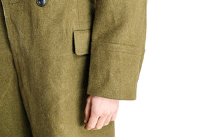 Khaki Military Vintage Wool Greatcoat – DISTRESSED RANGE