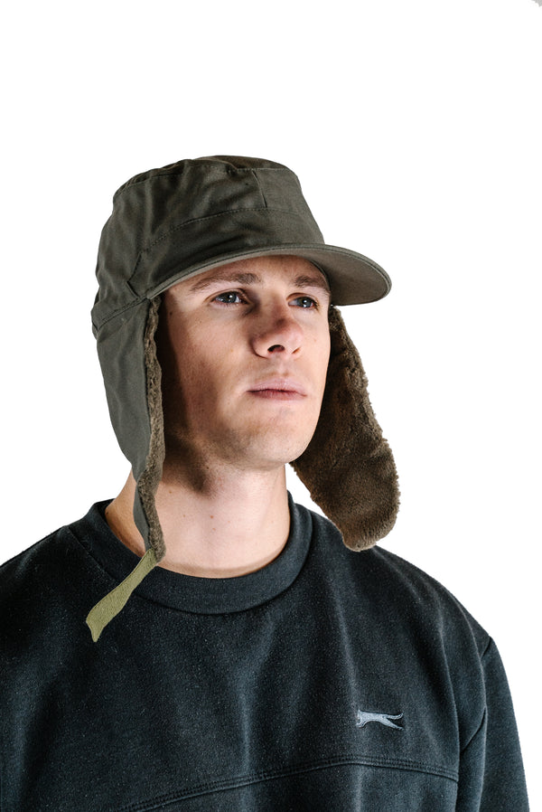 Cold Weather Trapper Hat - Olive Green - Forces Uniform and Kit