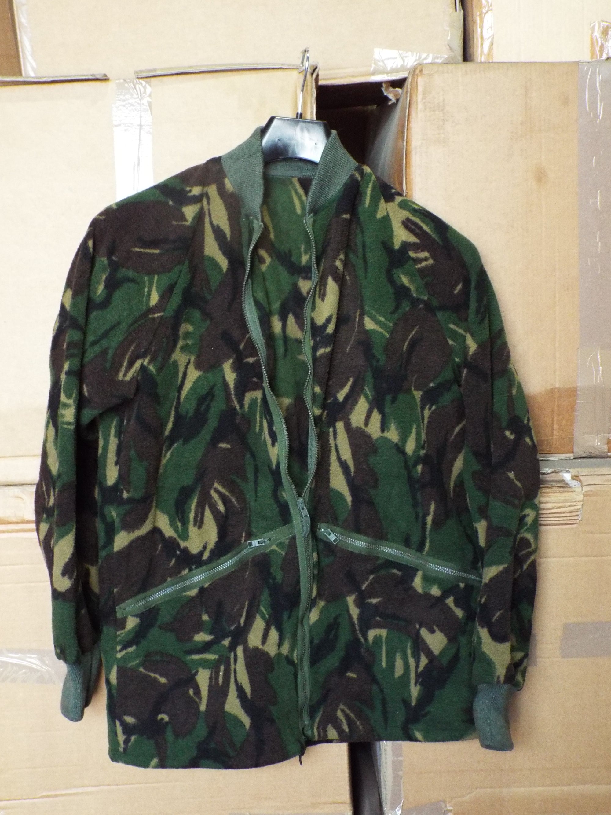 British Woodland DPM Fleece Jacket / thermal liner - Elasticated cuffs and collar (RAR)