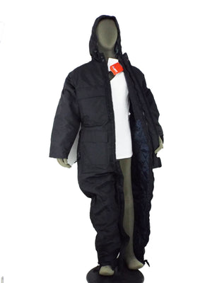 British Army Cold Weather Coveralls - Black Rip-Stop quilted liner - New