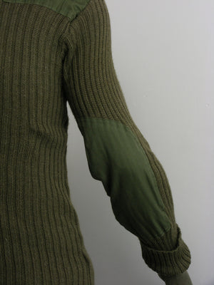 British Army Olive Green Jumper - Woolly Pulley