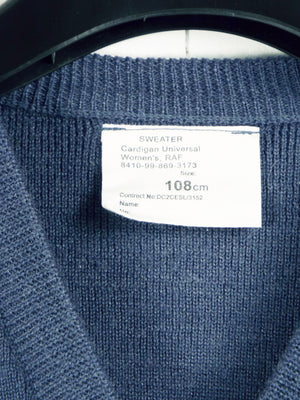 British Royal Air Force Light Blue Wool Rich Woman's Cardigan - RAR