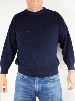 French - Dark Navy Blue Sweater / Crew Neck Jumper - Grade 1