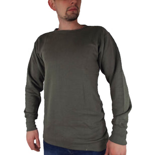 French Army - Olive Green Crew-Neck Jumper - Super Grade