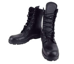 Dutch Army - Black Combat Para Boots - Unissued