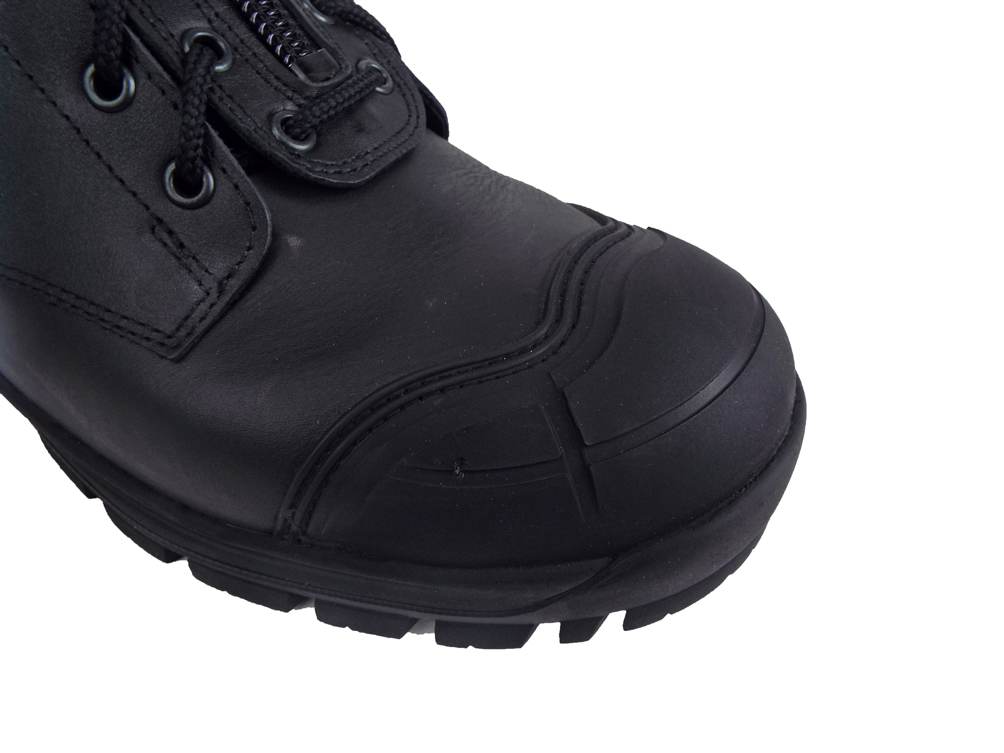 Men's Work Boots - Steel Toe & Rubber Shield Wellington Work Boots