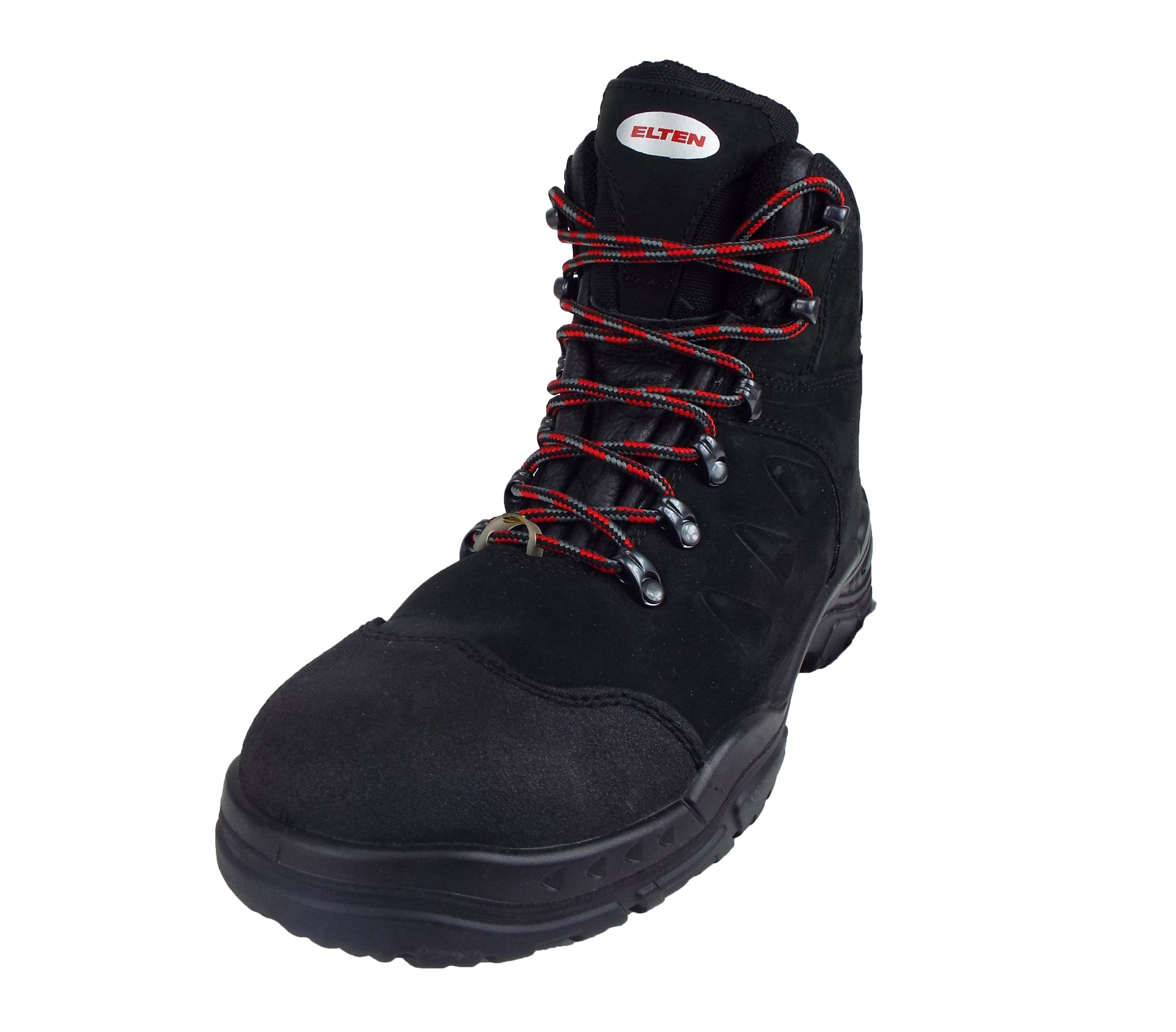 Black combat boots with red laces sales