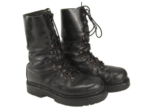 Austrian Army Leather Combat Boots - Half-lined - Unissued