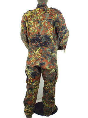 German Armoured Fighting Vehicle Two-piece padded Tank Suit / coveralls - Flecktarn camo