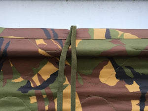 Dutch DPM Camo Poncho quilted liner - for use with poncho as sleeping bag