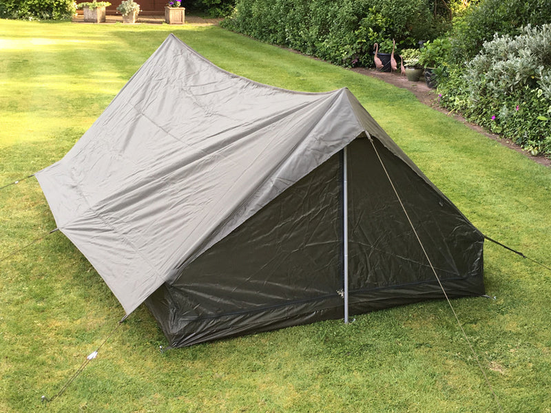 French army olive green nylon two-man tent - one piece – Unissued ...