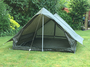 French army olive green nylon two-man tent - one piece – Unissued