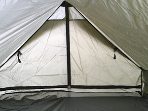 French army olive green nylon two-man tent - one piece – Unissued