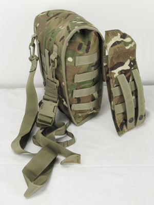British Army - MTP Shoulder Bag with side pockets - Respirator Bag - Grade 1