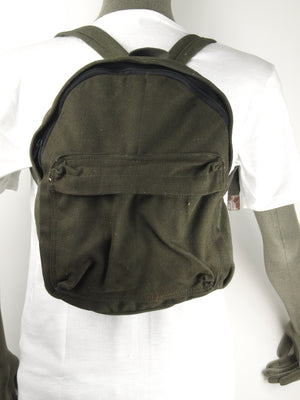 German Small Canvas Military Backpack - German Army Surplus