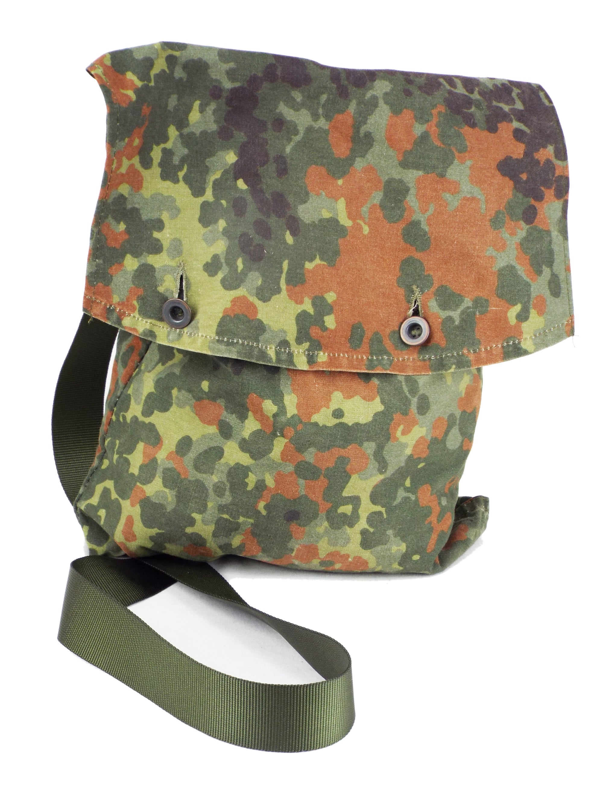 German Flecktarn camo general purpose bag - with added shoulder strap