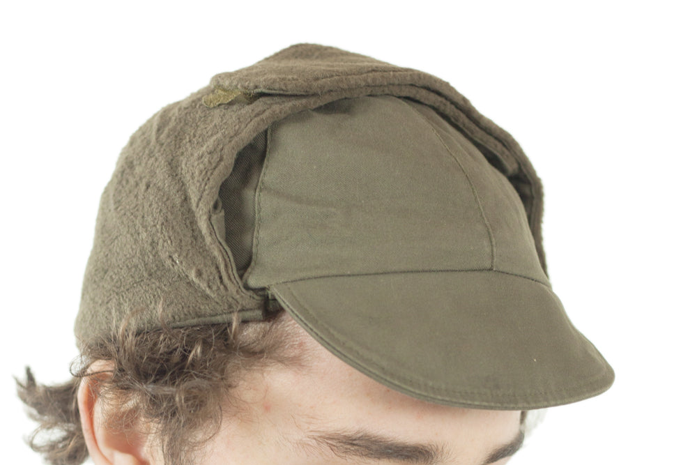 Olive green winter hat online