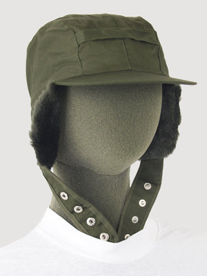 Cold Weather "Trapper" Hat - Olive Green