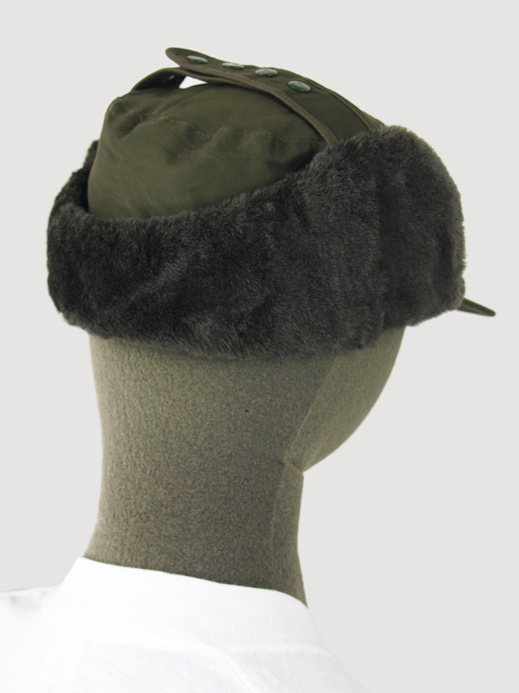 Multipack - Cold Weather Trapper Hat - Olive Green - Extra Large (60cm Head Circumference) Two-Pack