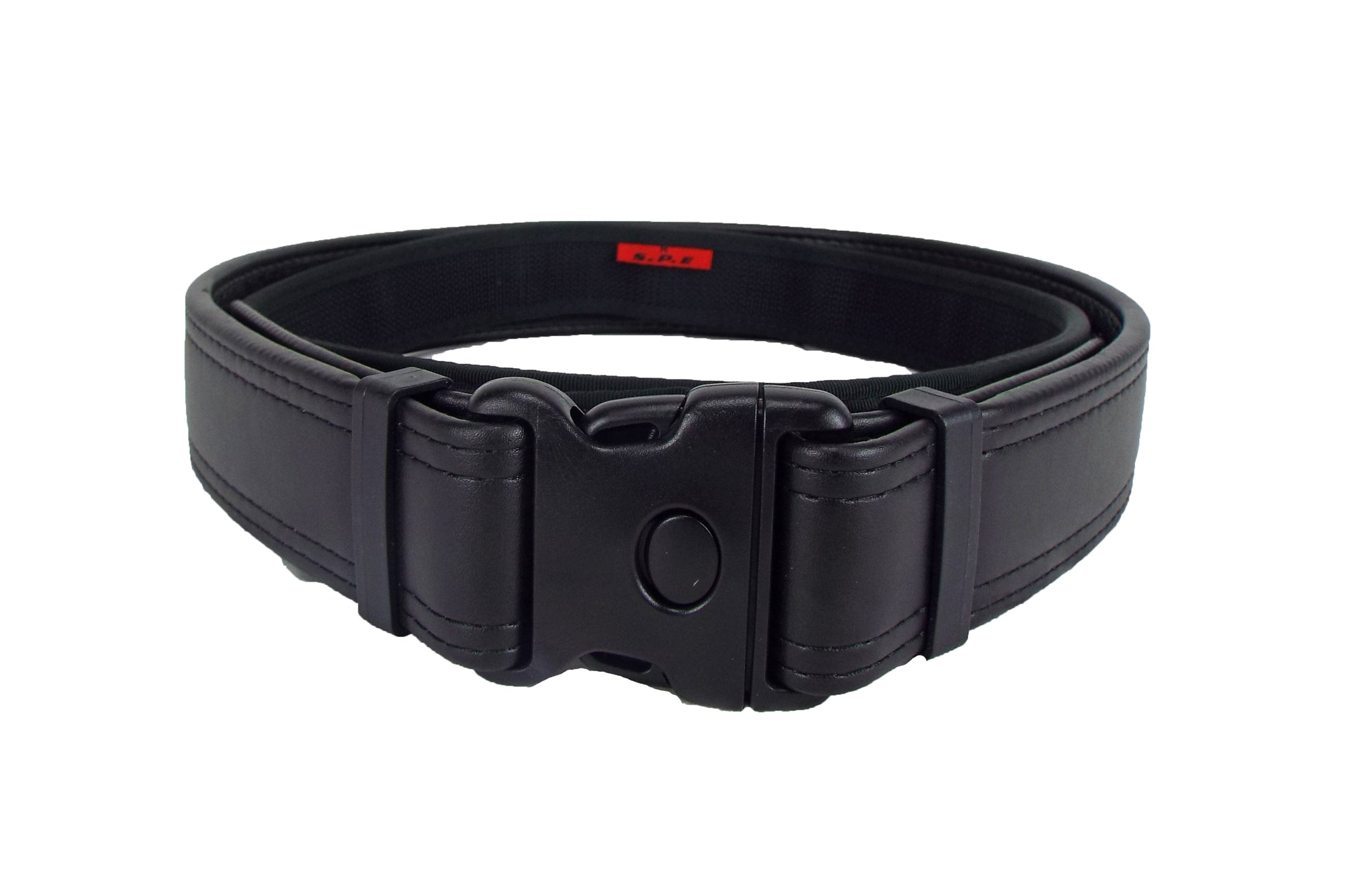 Dutch Police Black Utility Twin Belt Leather Grade 1 Forces Uniform and Kit