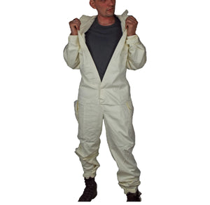 British Army - Flame Resistant - White Cotton Overalls - Unissued