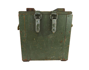 French Army - Vintage Wooden Tent Box