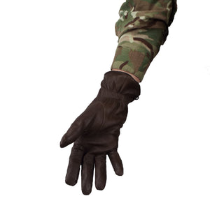 British Army Brown Leather Combat Gloves - Grade 1